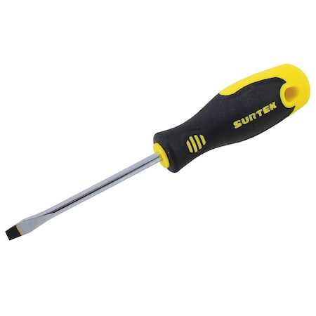 Surtek Bi-material screwdriver round shank flat tip 5/16x10 in. D220